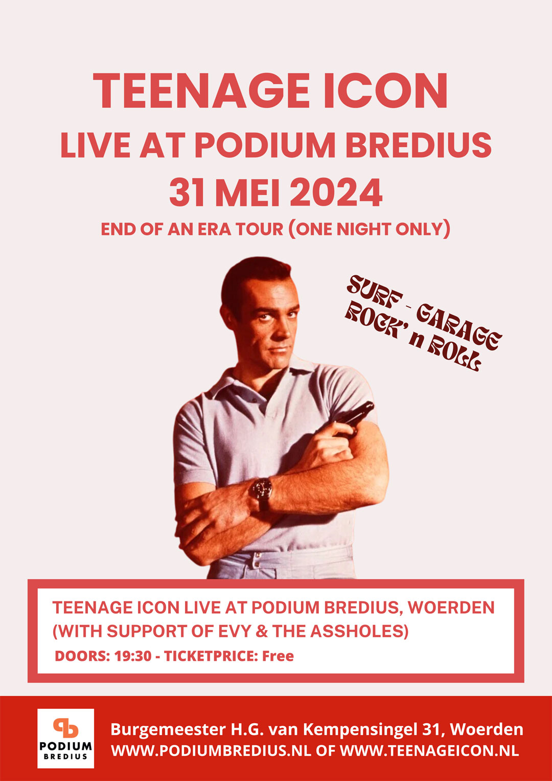 Teenage Icon + Evy and the Assholes @ Podium Bredius Woerden d.d. 31-05-2024