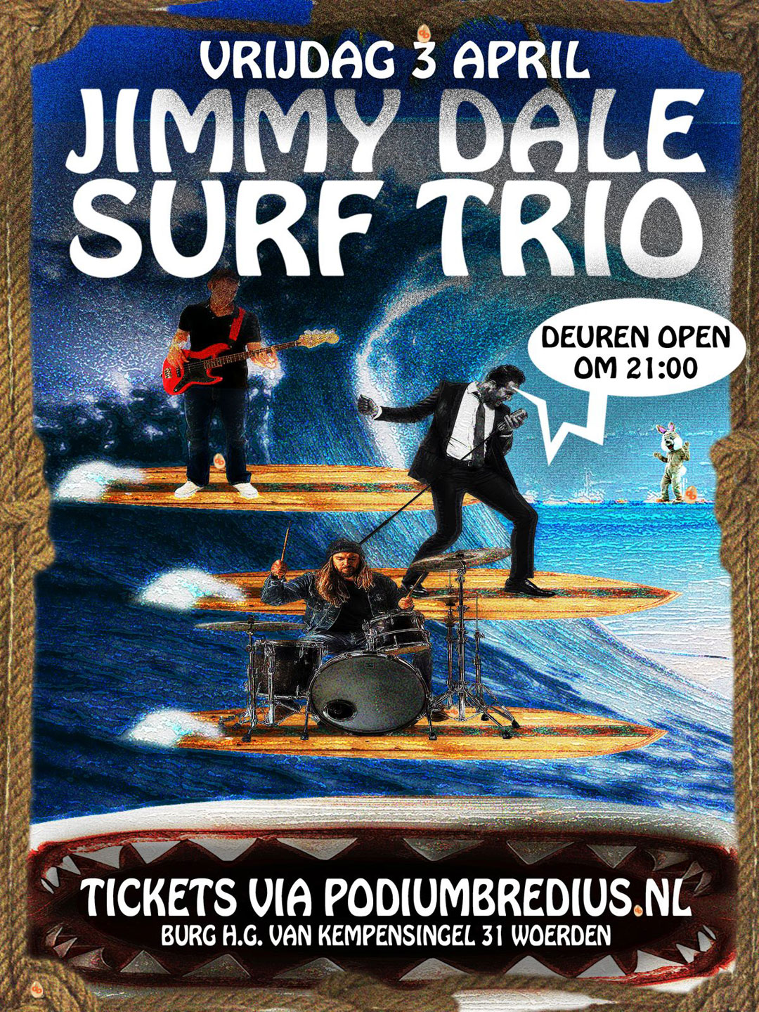 Jimmy Dale Surf Trio - vrijdag 3 april 2026