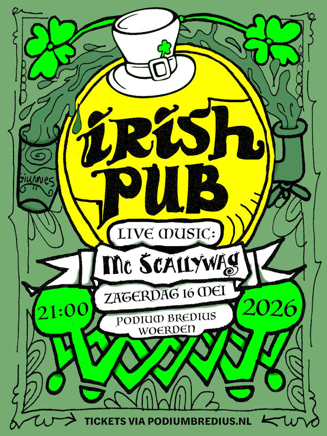 Irish Pub met McScallywag 16 mei 2026 Podium Bredius Woerden