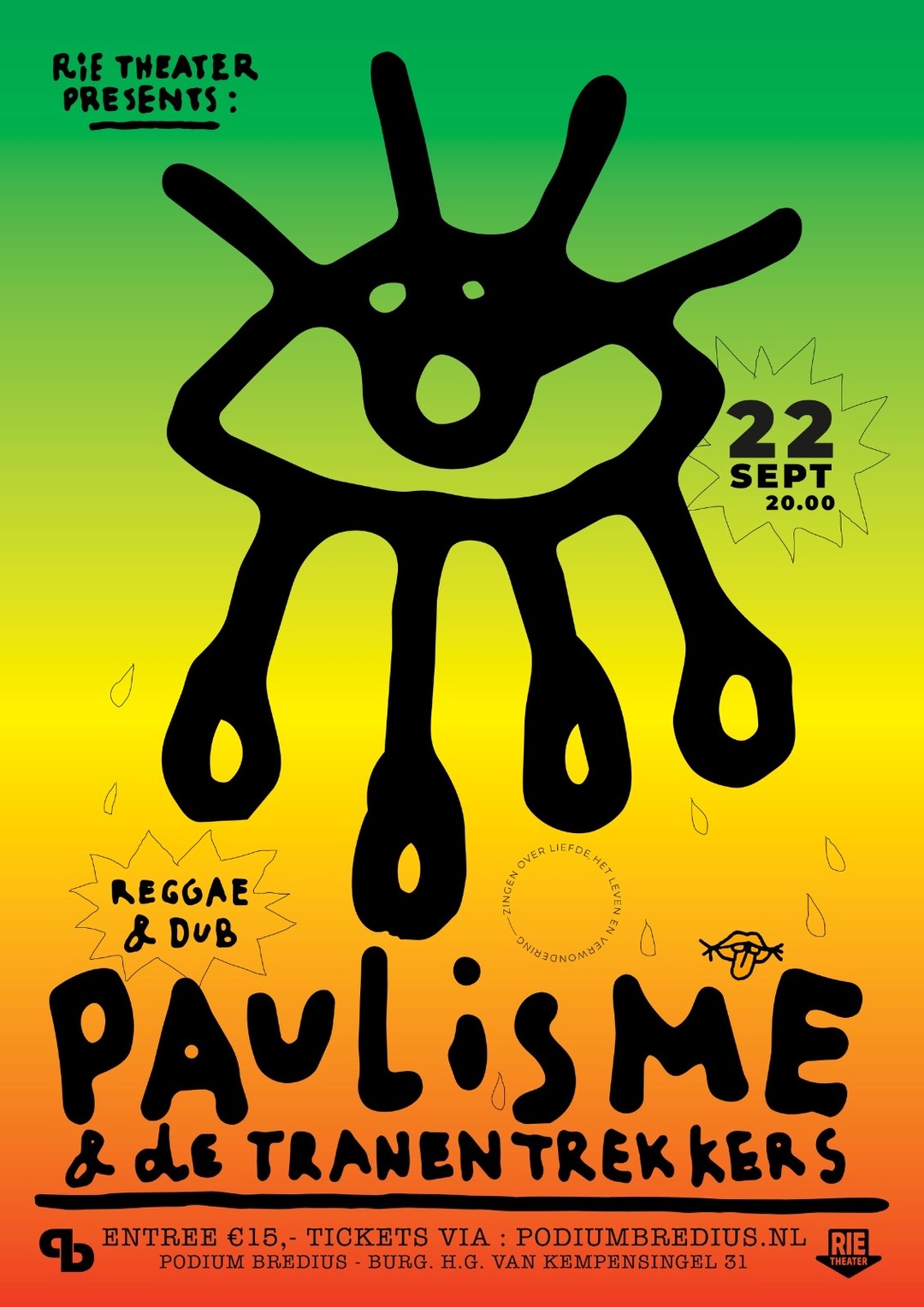 Paulisme en de Tranentrekkers @ RIEtheater @ Podium Bredius Woerden - 15 september 2026