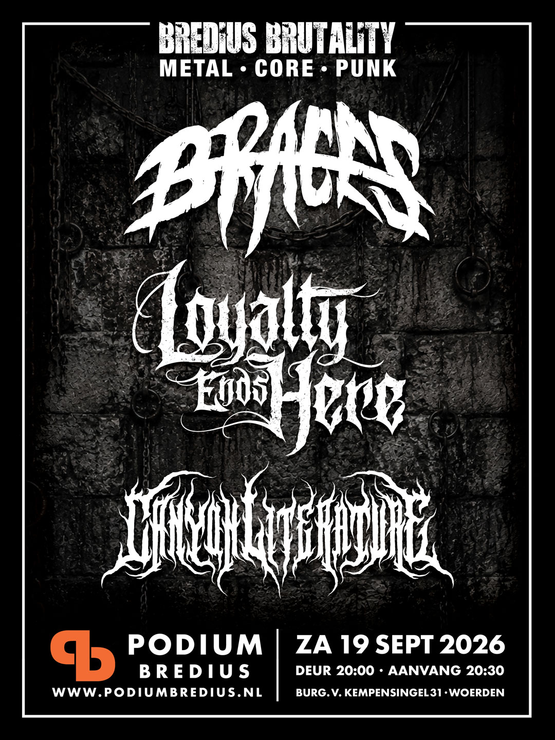 Bredius Brutality @ Podium Bredius 19 september 2026