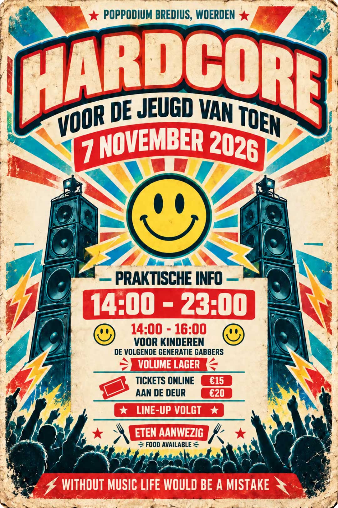 Hardcore - voor de jeugd van toen - 7 november @ Podium Bredius